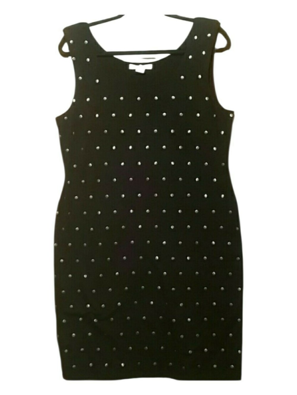 Kenneth Cole Capped Sleeve Silver Studded New York Sheath Dress - Picture 7 of 12